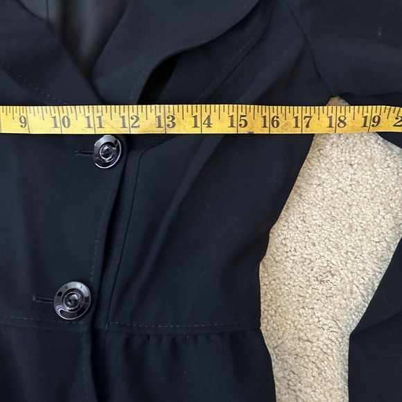 VALENTINO Midnight Blue Button Blazer Jacket S / M - Picture 5 of 7